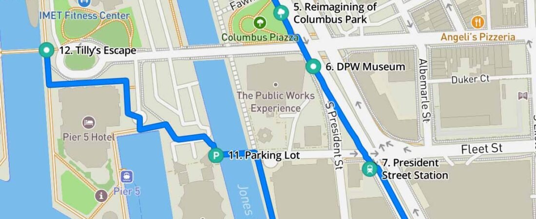 Screenshot of Walk & Talk map